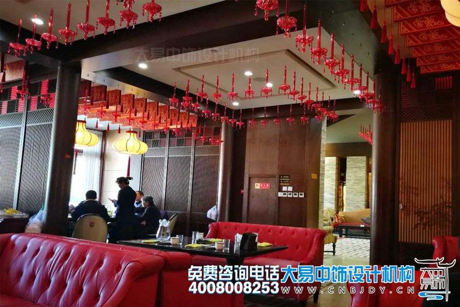 大廳散座現代中式風格設計