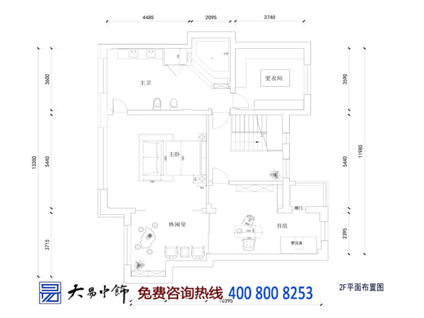 黑龍江哈爾濱280平米中式復式樓裝飾效果圖