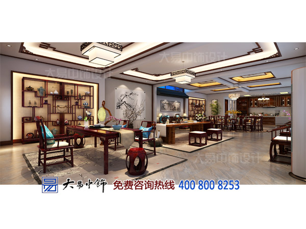 北京懷柔畫(huà)友會(huì)館中式裝修 雁棲湖畔的清雅名居