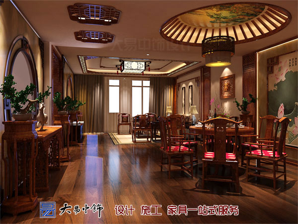 遼寧盤錦220平米別墅設(shè)計,感受中式別墅裝修的氣息