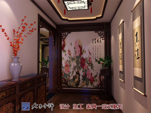 遼寧盤錦220平米別墅設(shè)計,感受中式別墅裝修的氣息