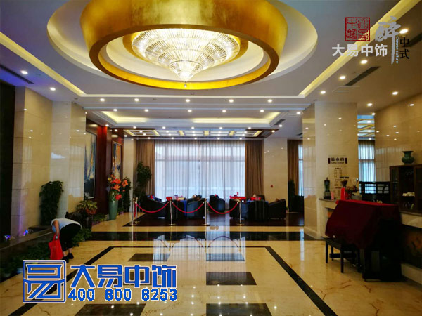 中式酒店裝修竣工現場 國際大酒店中式設計