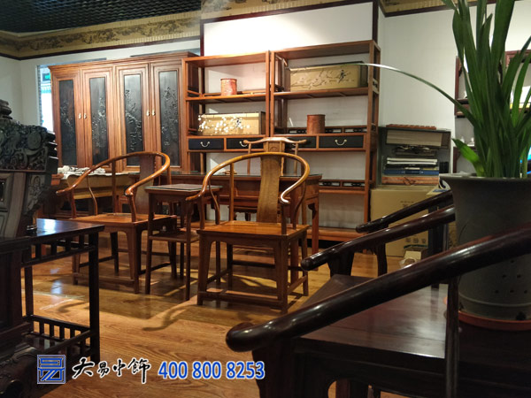 北京中式風格紅木家具展廳裝修設計高貴大氣